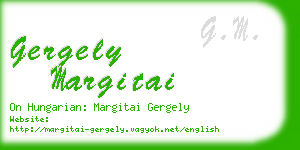 gergely margitai business card